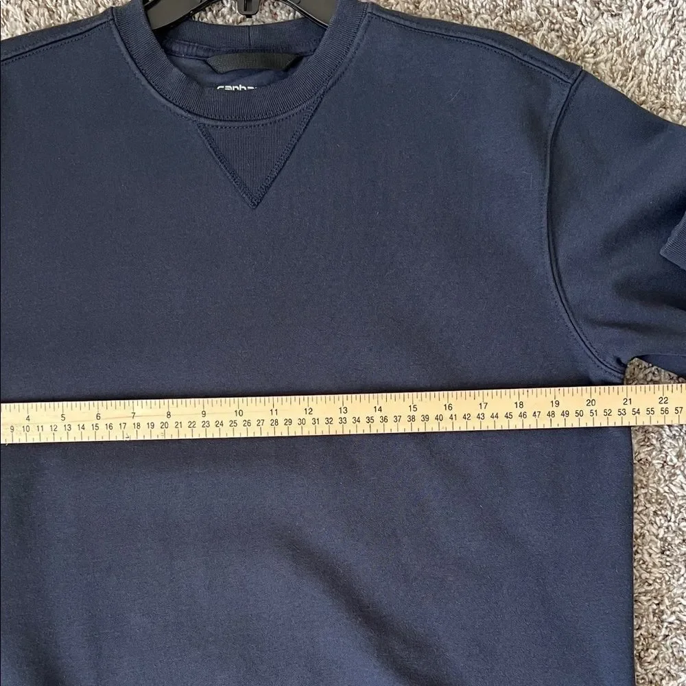 NWOT Carhartt Men's Marquette Crewneck Sweatshirt New Navy in Size S
